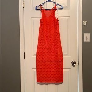 Guess coral dress size small